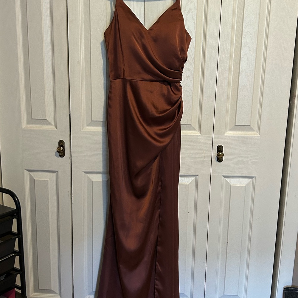 Revelry Chocolate Brown Maxi Dress